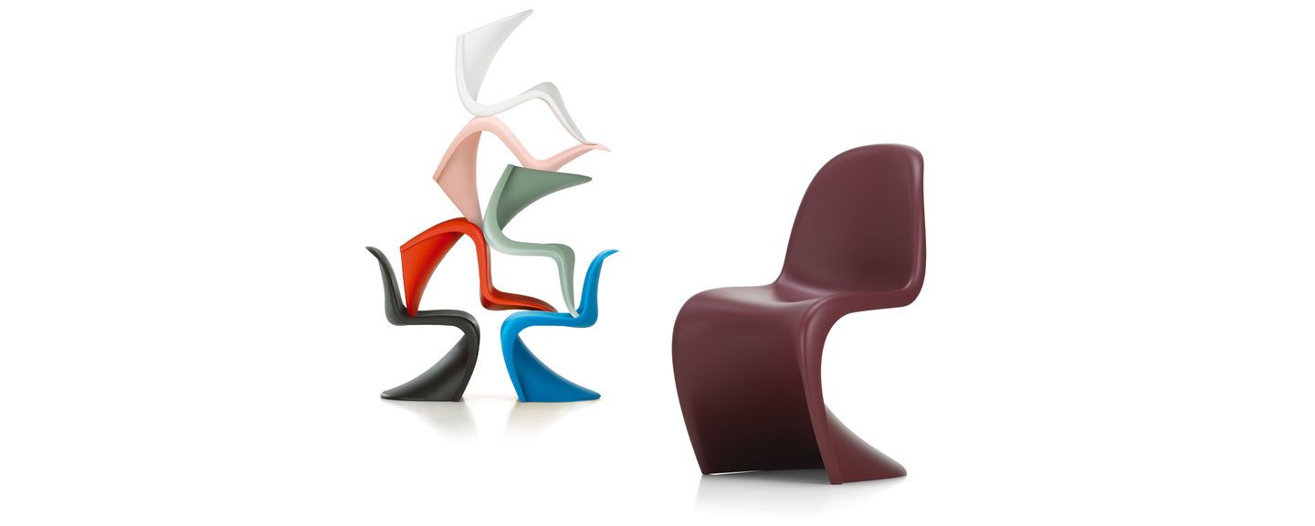 Rot _  RED _ 1 von 20 Design Chair NR.100 Vitra Design Panton Chair Miniatur 