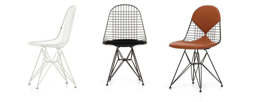 Vitra Wire Chair Dkr Official, Cushion For Eames Wire Chair