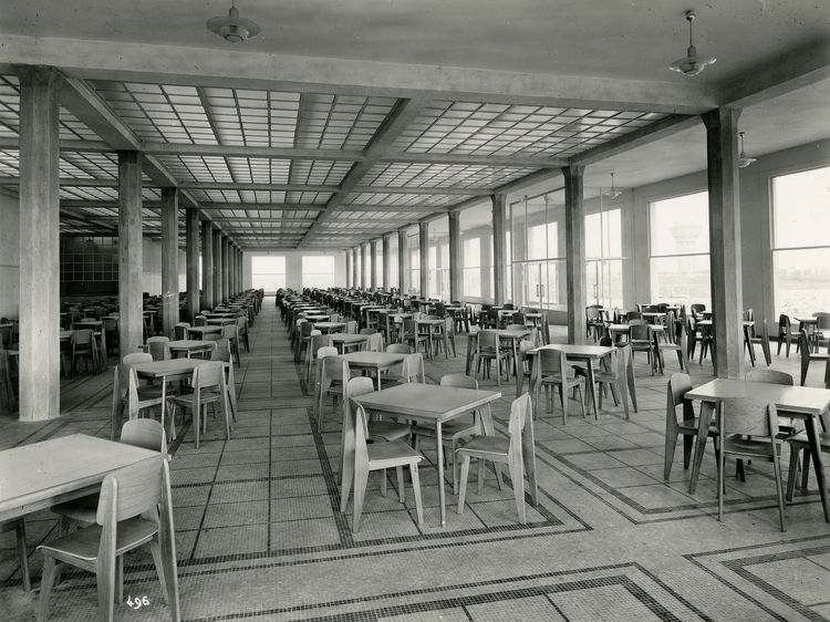 Vitra Standard Chair Historical Photograph School Canteen