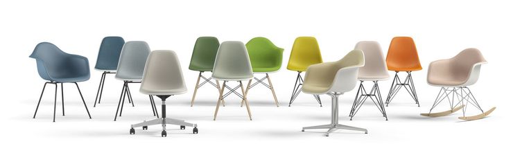 Vitra Eames Plastic Chairs Official, Eames Molded Plastic Armchair With Seat Pad