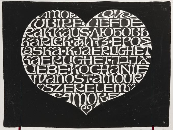 Alexander Girard, International Love Heart, original design drawing, 1966_web_4-3
