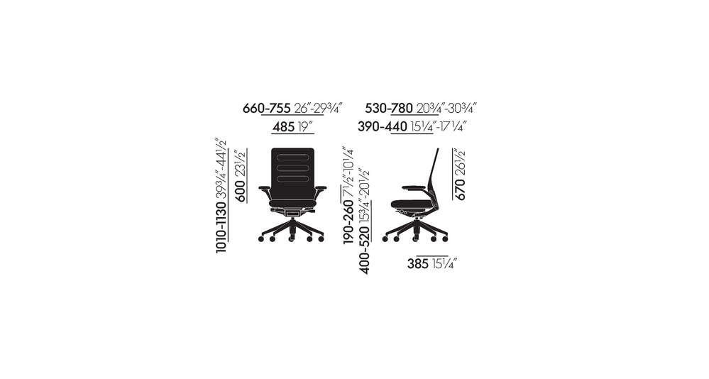 AC 5 Work with lumbar support and FreeFloat armrests
