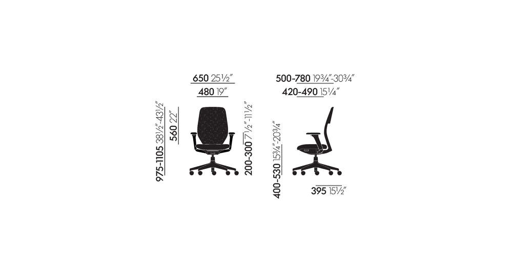 ACX Soft with height-adjustable armrests
